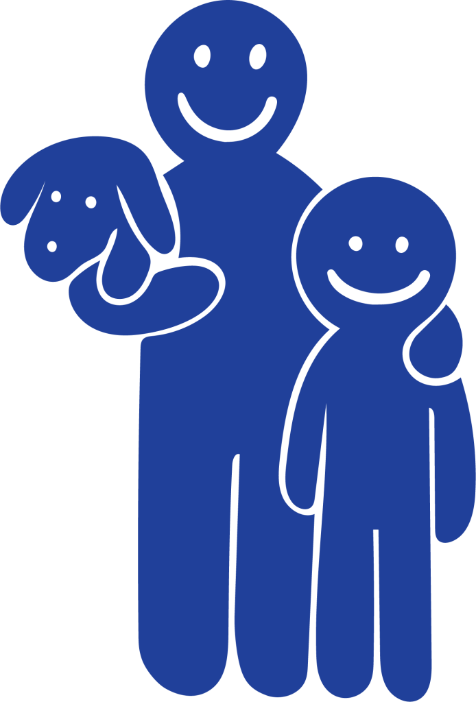 Family with dog - we need to watch out for each other.