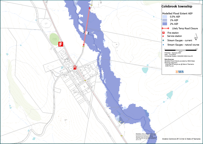 Colebrook township flood map