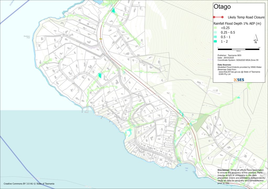 Otago flood map