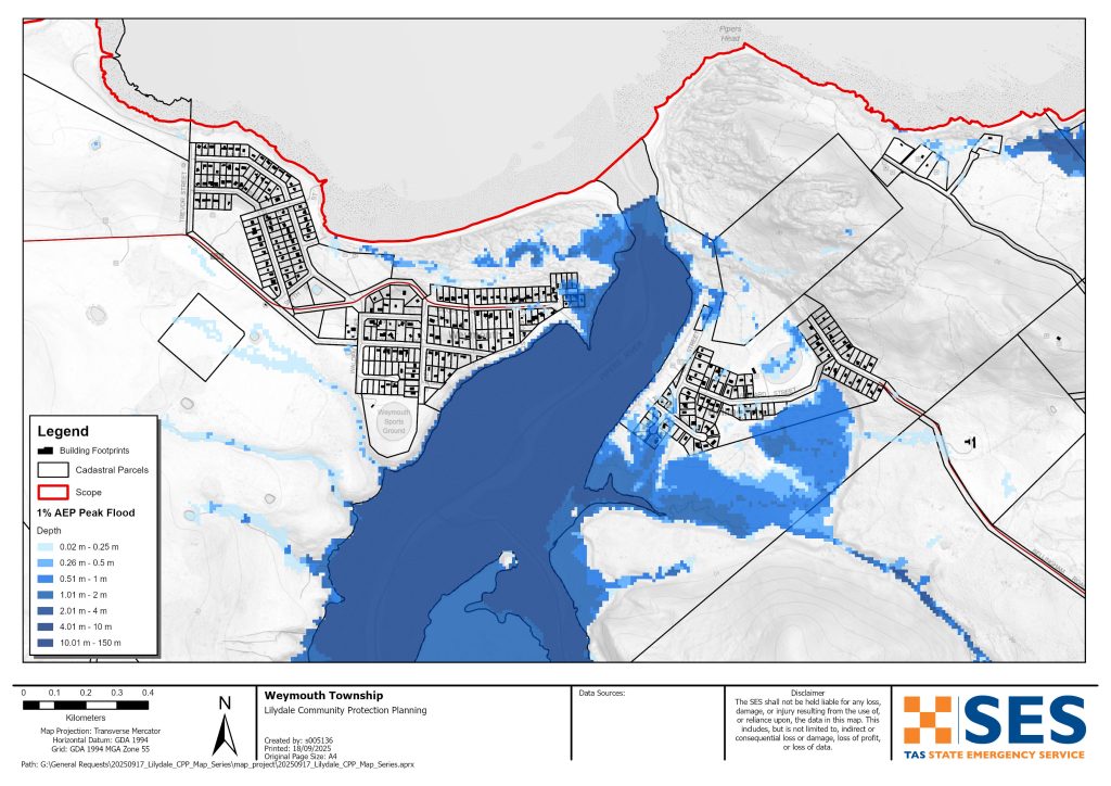 Weymouth Bellingham townships flood map