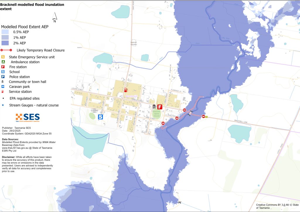 Bracknell flood map 1% AEP